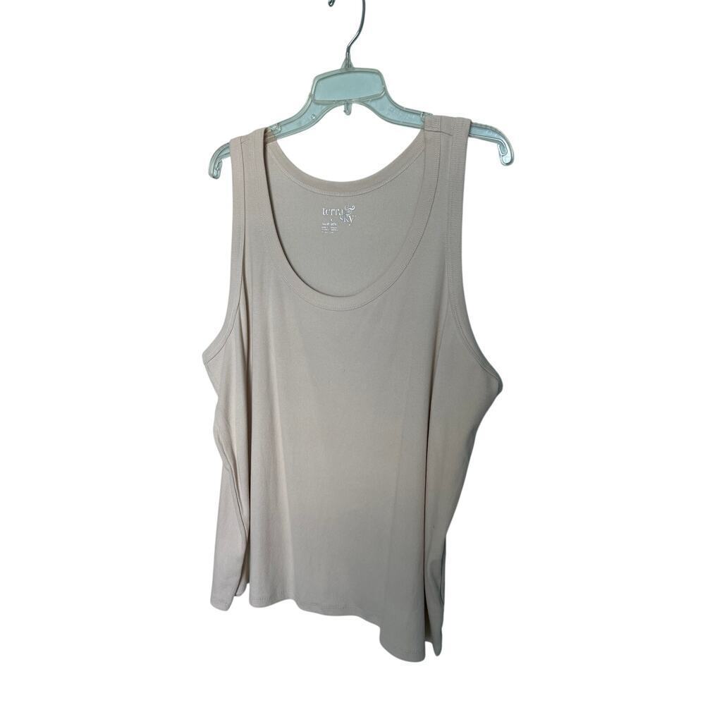 Terra and Sky NWT Women’s Tan sleeveless Tank top Size  3X